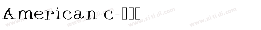 American c字体转换